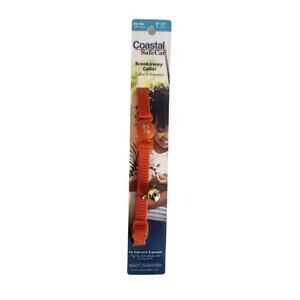 Coastal SafeCat Breakaway Cat Collar with Bell Orange 8-12"